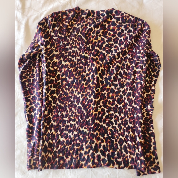 Oleg Cassini Multicolor Leopard Print Skirt - Picture 3 of 5